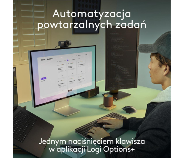 LOGITECH Klawiatura bezprzewodowa MX Keys S for Mac Pale Grey US 920-011638 - 1261399 - zdjęcie 9